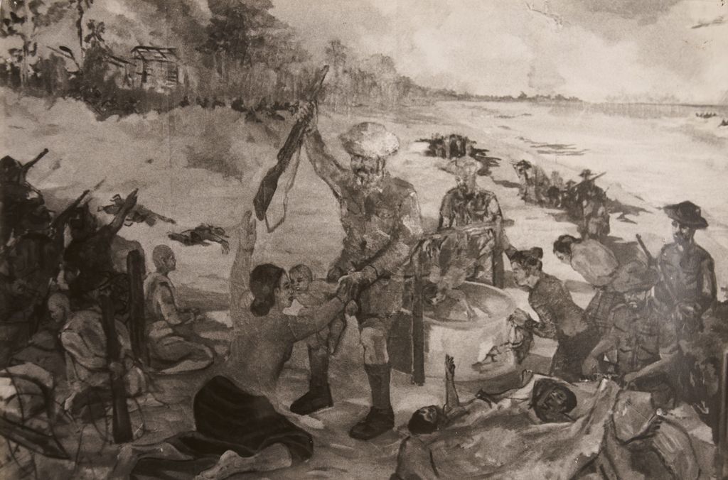 ທະ​ຫານ​ຝ​ຣັ່ງ​ຈັບ​ເດັກ​ນ້ອຍ