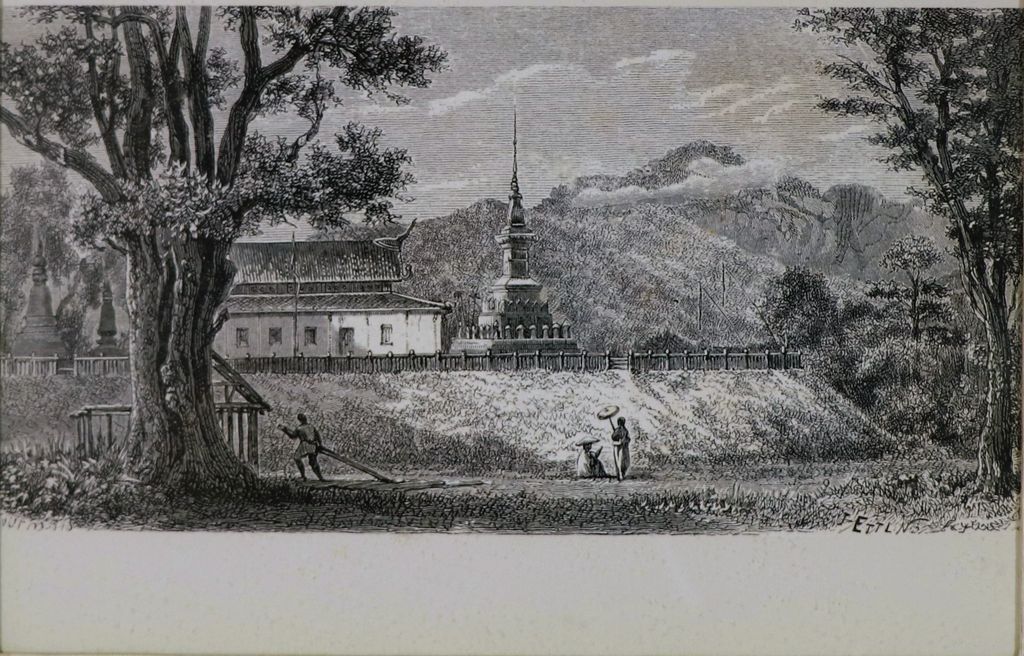 ຮູບພາບຂາວດໍາ ວັດໂທເມຊົກ ທີ່ຫລວງພະບາງ ປີ 1872