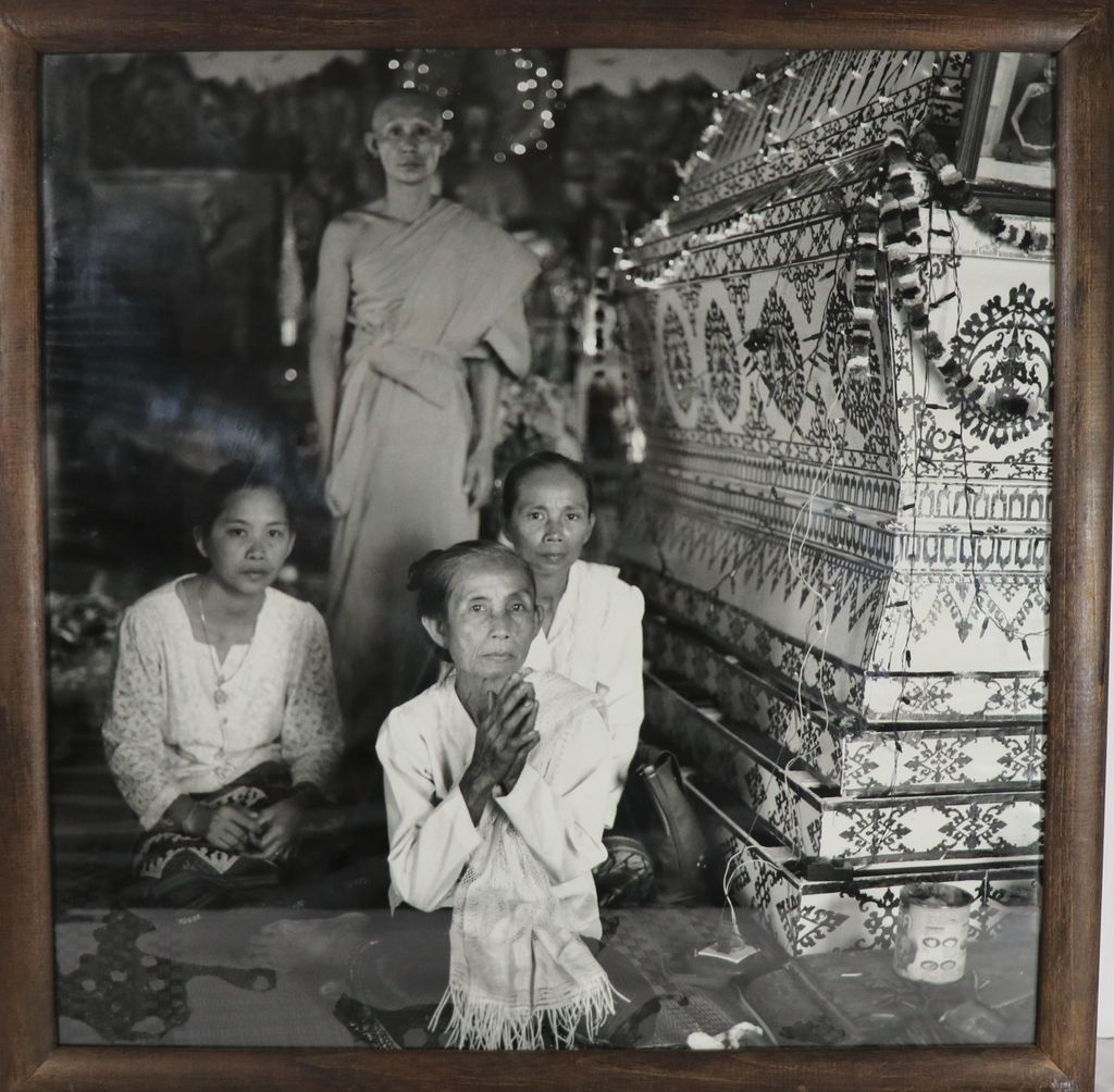 ຮູບພາບຂາວດຳ  ພິທີງານສົບ