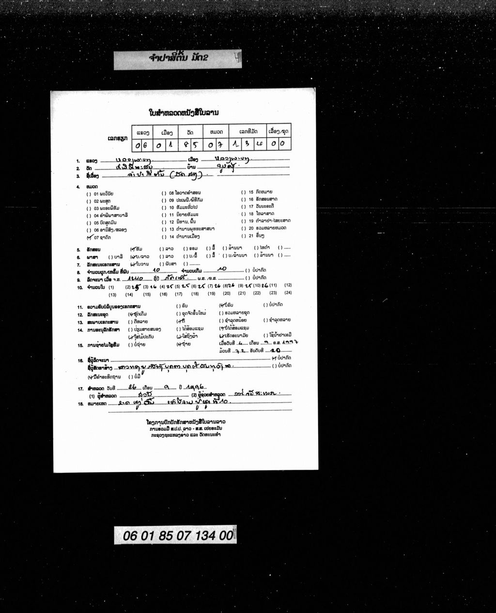 ຈໍາປາສີ່ຕົ້ນ ( ມັດສອງ )