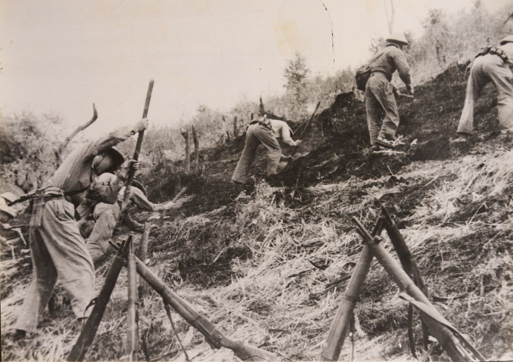 ອ້າຍນ້ອງທະຫານພວມພູນດິນປູກຜັກ