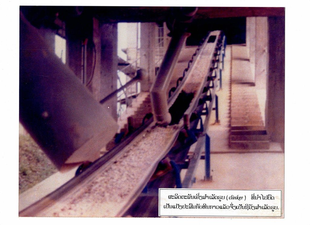 ຜະ​ລິດ​ຕະ​ພັນ​ເຄີ່ງ​ສຳ​ເລັດ​ຮູບ Clinker ທີ່​ນຳ​ໄປ​ບົດ​ເປັນ​ແປ້ງ​ປະ​ສົມ​ຫີນ​ກາວ​ແລ້ວ​ຈິ່ງ​ເປັນ​ສີ​ມັງ​ສຳ​ເລັດ​ຮູບ