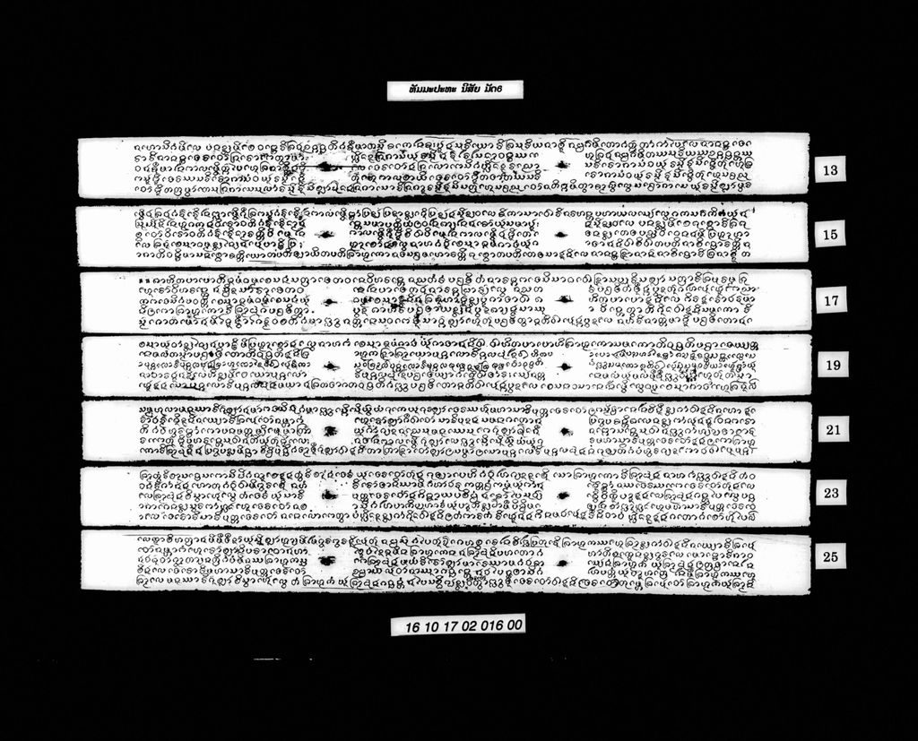 ທັມມະປະທະ (ນິສັຍ) ມັດຫົກ