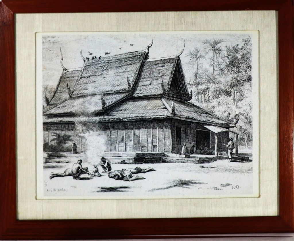 ຮູບພາບມີຄົນອາໃສຢູ່ໃນວັດ ປີ1885