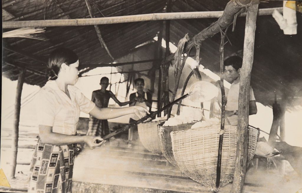 ຫັດ​ຖະ​ກຳ​ຕົ້​ນ​ເກືອ​ຂອງ​ປະ​ຊາ​ຊົນ​ບ້ານບໍ່ ແຂວງວຽງ​ຈັນ