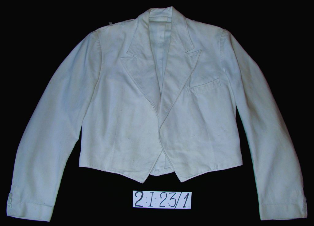 ເສື້ອ ຄໍຮາວາຍ ຜ້າສີຂາວ