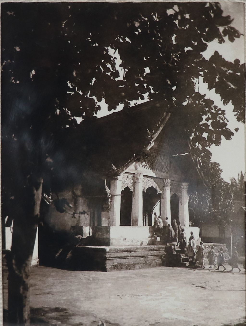 ຮູບພາບຂາວດໍາ ວັດສີຣິມຸງຄຸນໄຊຍະຣາມ ປີ 1930