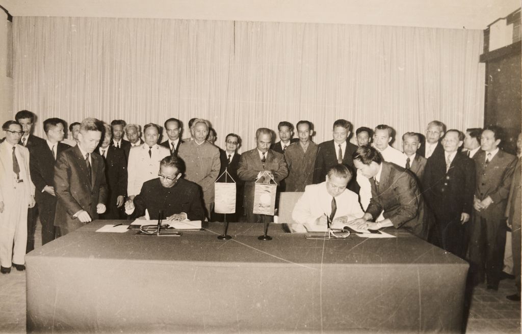 ພິ​ທີ​ເຊັນ​ສັນ​ຍາ​ຮ່ວມ​ມື​ລາວ-ຫວຽດ​ນາມ