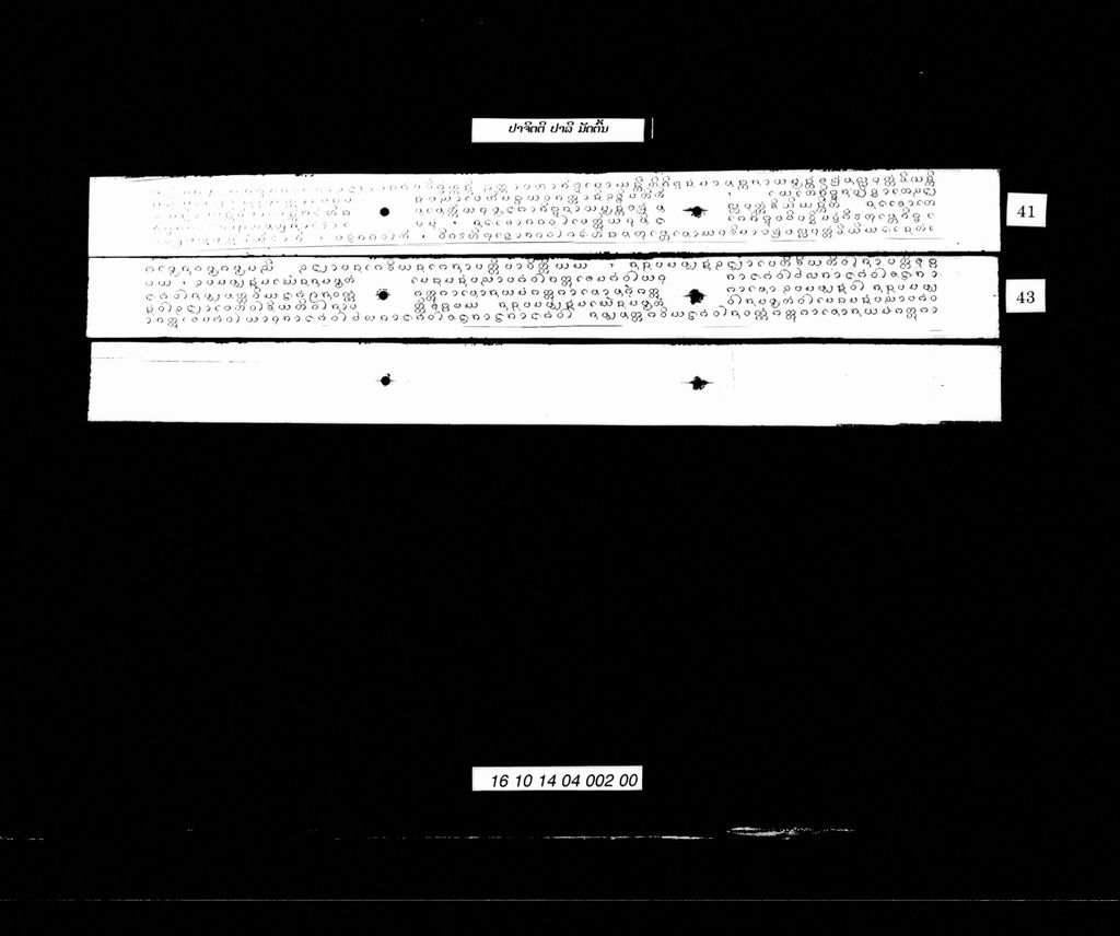 ປາຈິຕຕີ (ປາລີ) ມັດຕົ້ນ