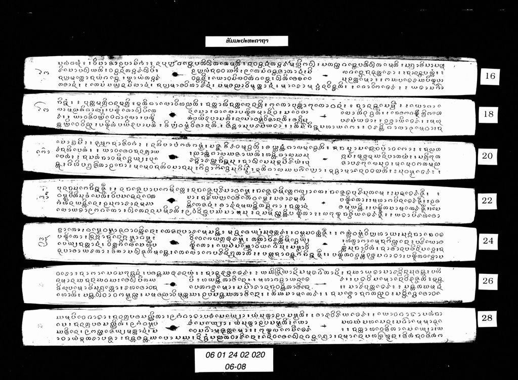 ທັມມະປະທະຄາຖາ (ລວມ)