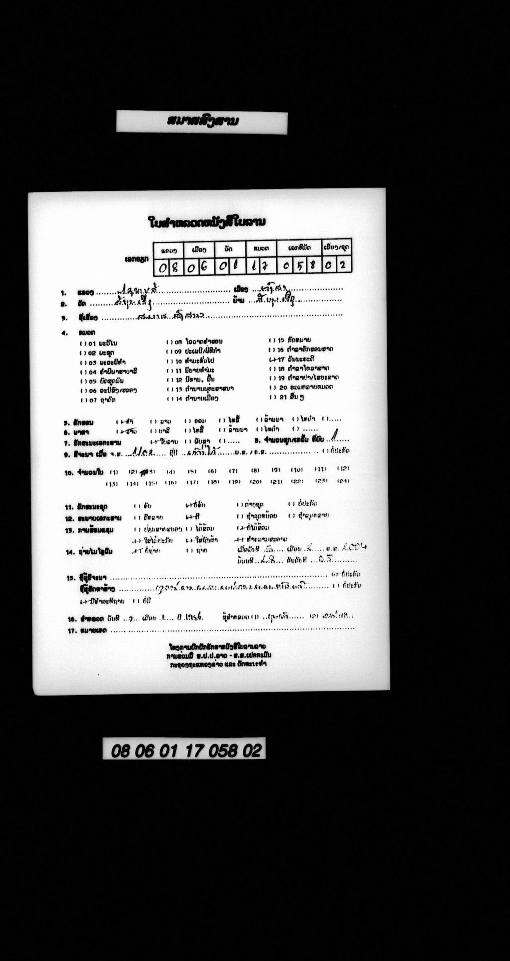 ສມາສສົງສານ