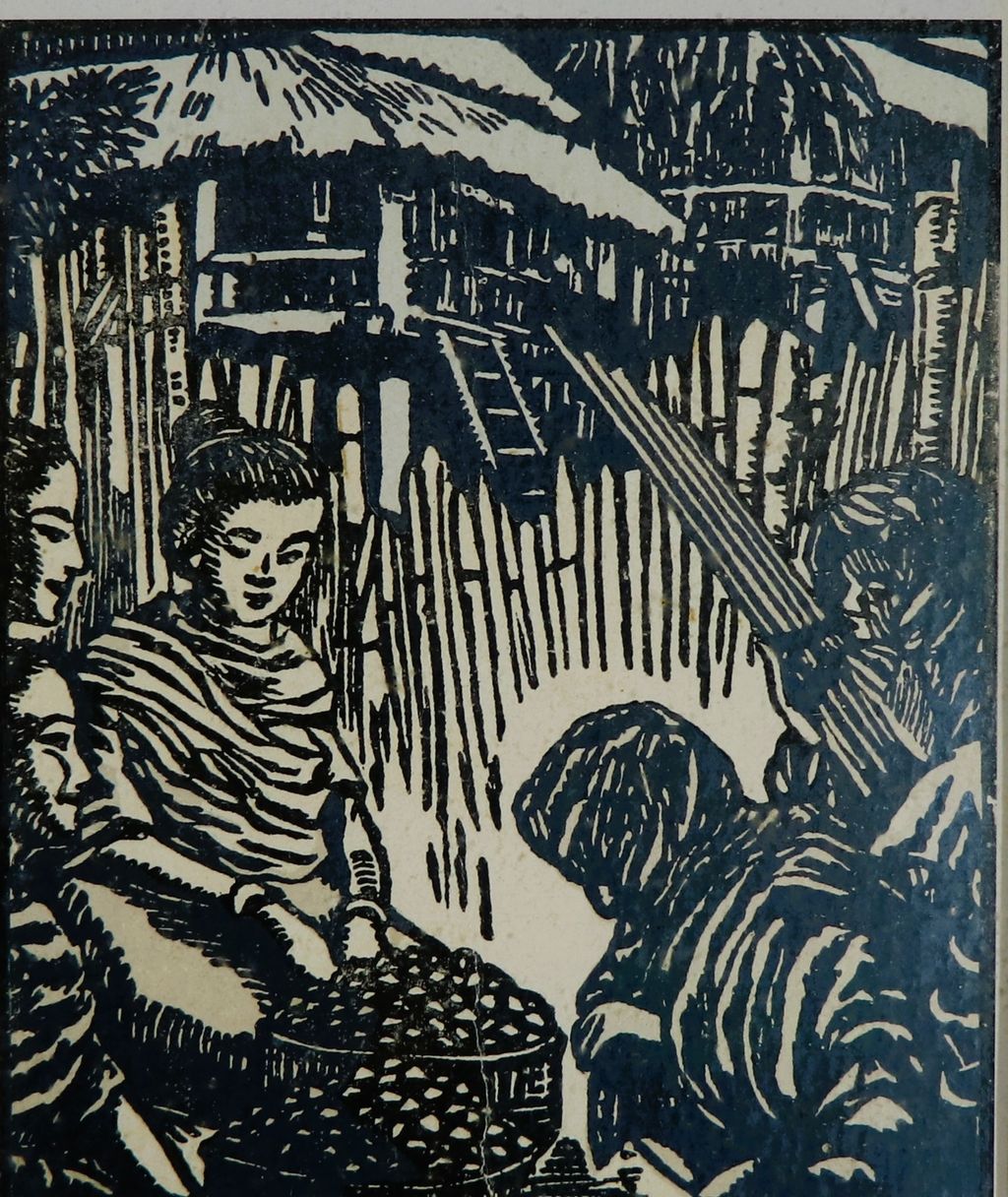 ຮູບ​ພ​າບຂາວດຳ  ຜູ້ລາວກ້ຽວສາວປີ 1925